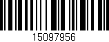 Código de barras (EAN, GTIN, SKU, ISBN): '15097956'