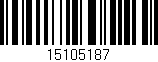 Código de barras (EAN, GTIN, SKU, ISBN): '15105187'