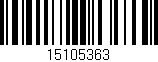Código de barras (EAN, GTIN, SKU, ISBN): '15105363'