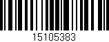 Código de barras (EAN, GTIN, SKU, ISBN): '15105383'