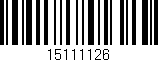 Código de barras (EAN, GTIN, SKU, ISBN): '15111126'