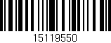 Código de barras (EAN, GTIN, SKU, ISBN): '15119550'