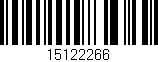Código de barras (EAN, GTIN, SKU, ISBN): '15122266'