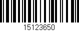 Código de barras (EAN, GTIN, SKU, ISBN): '15123650'