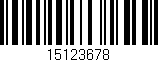 Código de barras (EAN, GTIN, SKU, ISBN): '15123678'