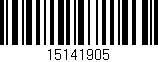 Código de barras (EAN, GTIN, SKU, ISBN): '15141905'