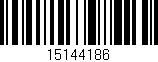 Código de barras (EAN, GTIN, SKU, ISBN): '15144186'