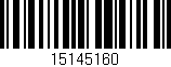 Código de barras (EAN, GTIN, SKU, ISBN): '15145160'