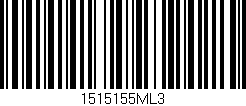 Código de barras (EAN, GTIN, SKU, ISBN): '1515155ML3'