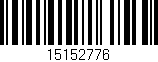 Código de barras (EAN, GTIN, SKU, ISBN): '15152776'