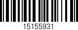 Código de barras (EAN, GTIN, SKU, ISBN): '15155931'