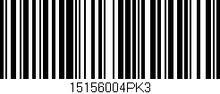 Código de barras (EAN, GTIN, SKU, ISBN): '15156004PK3'