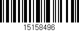 Código de barras (EAN, GTIN, SKU, ISBN): '15158496'