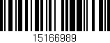 Código de barras (EAN, GTIN, SKU, ISBN): '15166989'