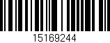 Código de barras (EAN, GTIN, SKU, ISBN): '15169244'