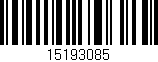 Código de barras (EAN, GTIN, SKU, ISBN): '15193085'