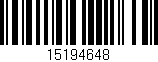 Código de barras (EAN, GTIN, SKU, ISBN): '15194648'