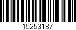 Código de barras (EAN, GTIN, SKU, ISBN): '15253187'
