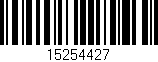 Código de barras (EAN, GTIN, SKU, ISBN): '15254427'