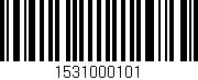 Código de barras (EAN, GTIN, SKU, ISBN): '1531000101'