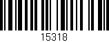 Código de barras (EAN, GTIN, SKU, ISBN): '15318'
