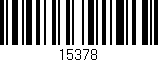 Código de barras (EAN, GTIN, SKU, ISBN): '15378'