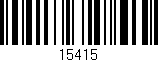 Código de barras (EAN, GTIN, SKU, ISBN): '15415'