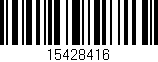 Código de barras (EAN, GTIN, SKU, ISBN): '15428416'