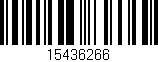 Código de barras (EAN, GTIN, SKU, ISBN): '15436266'