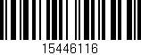 Código de barras (EAN, GTIN, SKU, ISBN): '15446116'