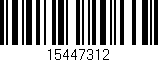 Código de barras (EAN, GTIN, SKU, ISBN): '15447312'