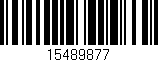 Código de barras (EAN, GTIN, SKU, ISBN): '15489877'