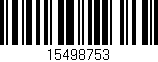 Código de barras (EAN, GTIN, SKU, ISBN): '15498753'