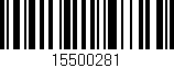Código de barras (EAN, GTIN, SKU, ISBN): '15500281'
