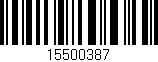 Código de barras (EAN, GTIN, SKU, ISBN): '15500387'