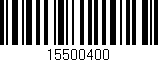 Código de barras (EAN, GTIN, SKU, ISBN): '15500400'