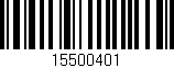 Código de barras (EAN, GTIN, SKU, ISBN): '15500401'