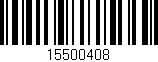 Código de barras (EAN, GTIN, SKU, ISBN): '15500408'