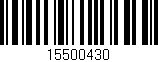 Código de barras (EAN, GTIN, SKU, ISBN): '15500430'