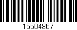 Código de barras (EAN, GTIN, SKU, ISBN): '15504867'