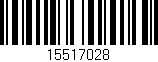Código de barras (EAN, GTIN, SKU, ISBN): '15517028'