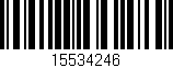 Código de barras (EAN, GTIN, SKU, ISBN): '15534246'