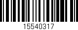 Código de barras (EAN, GTIN, SKU, ISBN): '15540317'