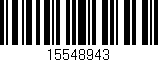 Código de barras (EAN, GTIN, SKU, ISBN): '15548943'