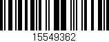 Código de barras (EAN, GTIN, SKU, ISBN): '15549362'
