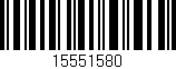 Código de barras (EAN, GTIN, SKU, ISBN): '15551580'