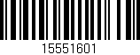 Código de barras (EAN, GTIN, SKU, ISBN): '15551601'