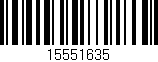 Código de barras (EAN, GTIN, SKU, ISBN): '15551635'