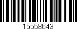 Código de barras (EAN, GTIN, SKU, ISBN): '15558643'