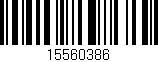 Código de barras (EAN, GTIN, SKU, ISBN): '15560386'